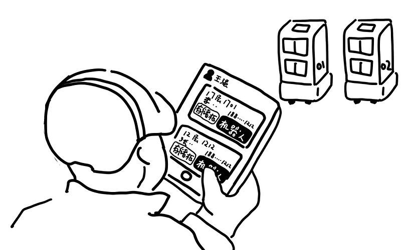 2. Call a robot or cabinet box